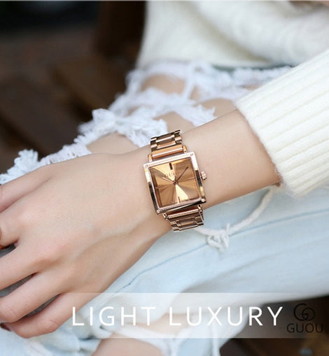 Ladies Luxury Stainless Steel Quartz Watch